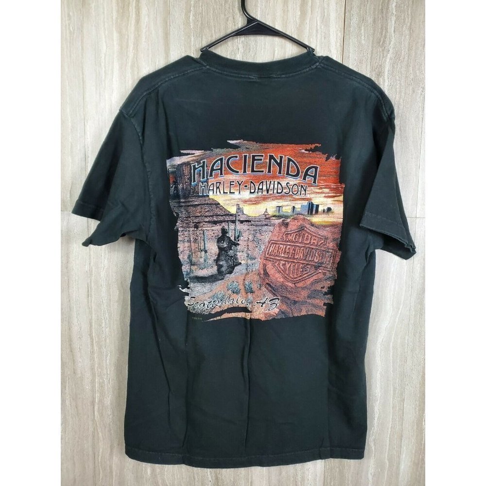 Harley Davidson Hacienda Scottsdale, AZ  Mens t-shirt L-XL 17x29 Tough Guys